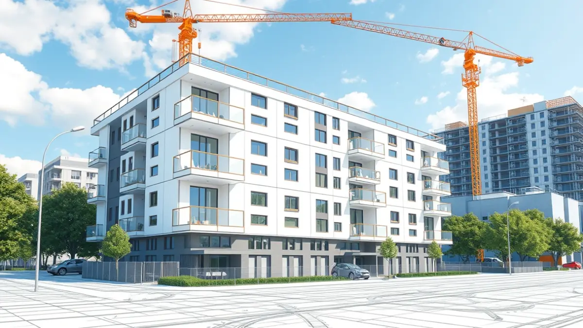 Generic image of a residential building construction project.