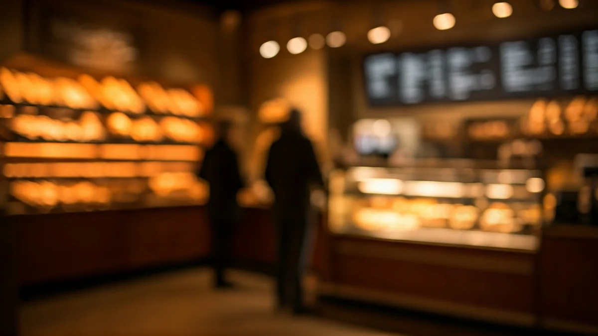 Generic image of a bakery with pastries and artisanal bread.
