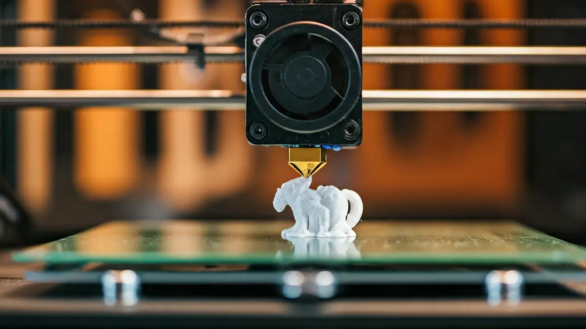 Imagen genérica de una impresora 3D creando una figura personalizada.
