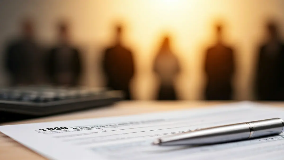 Generic image of a tax return form with a pen and a calculator.