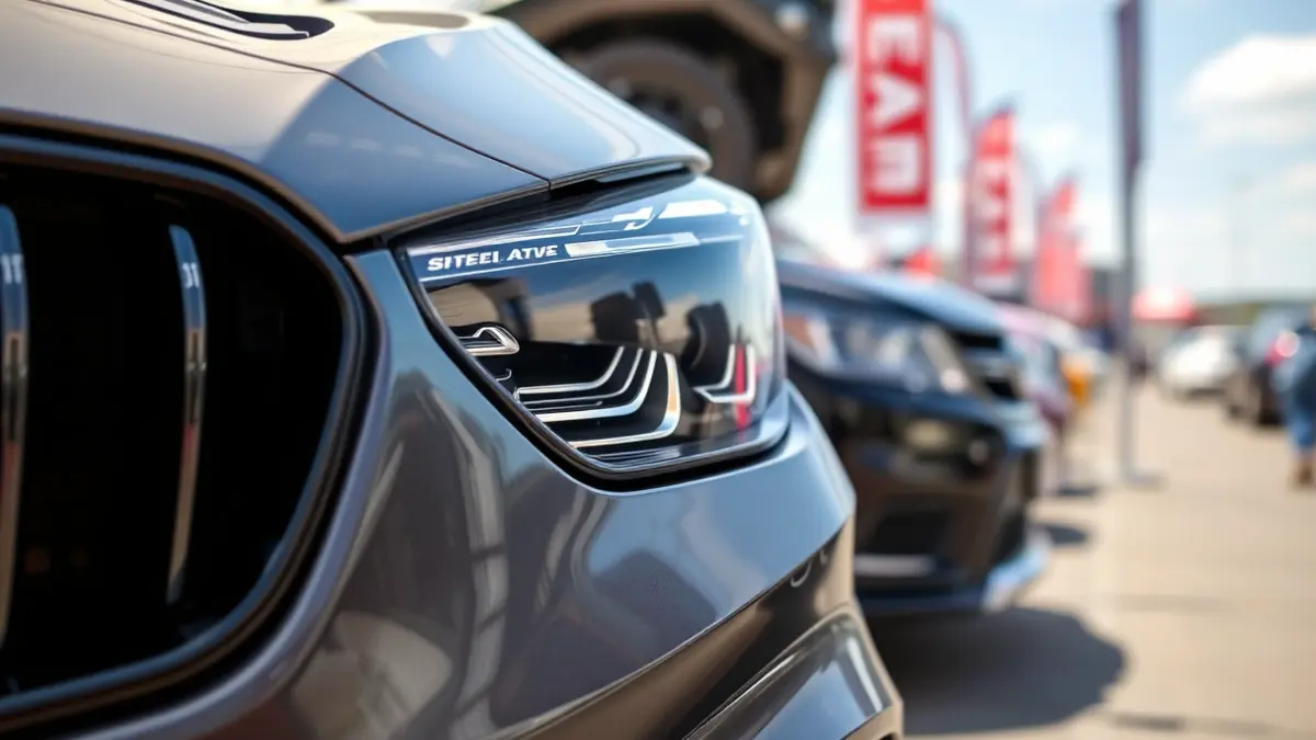 Generic image of a used vehicle at a car fair.