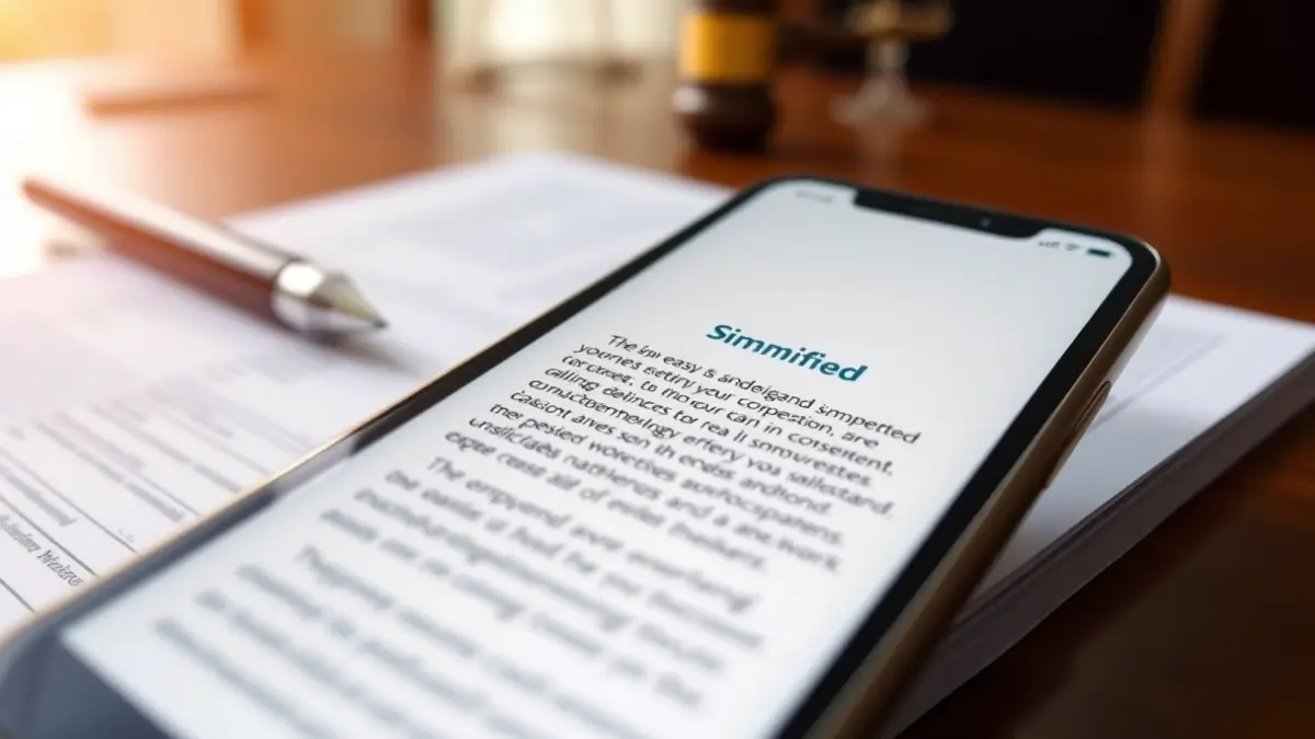 Generic image of a smartphone screen with simplified text.