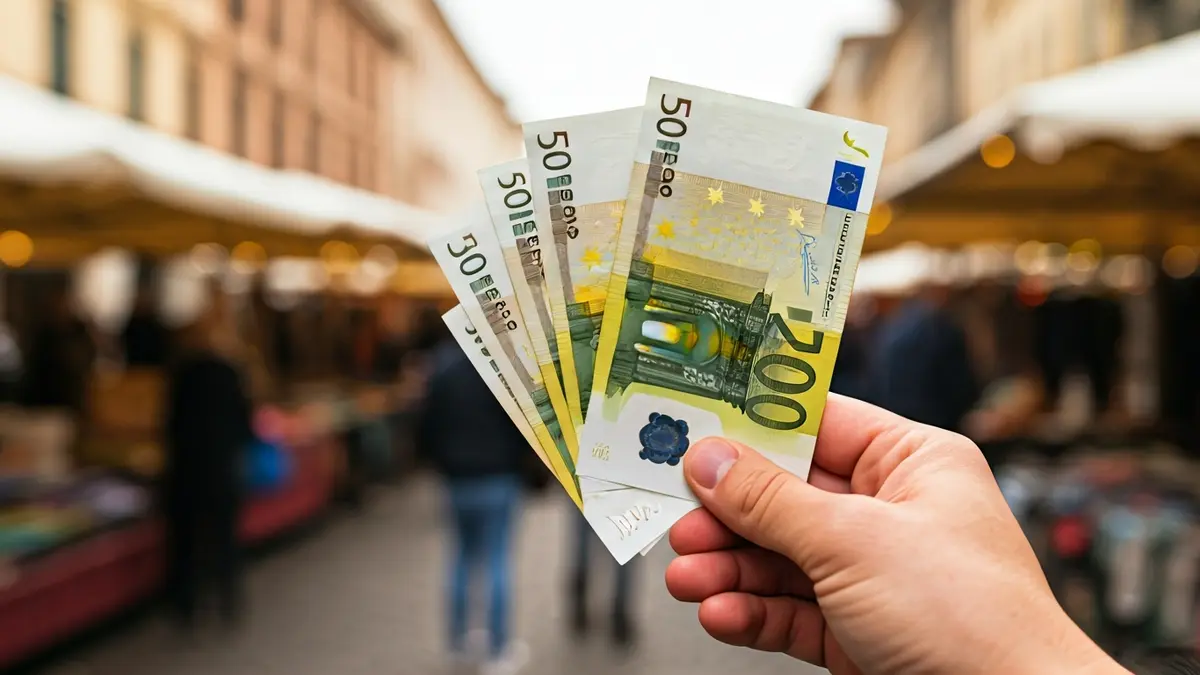 Generic image of cash, representing economic aid.