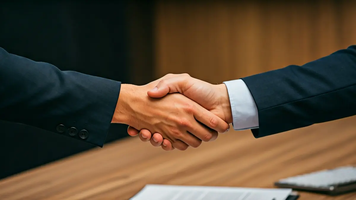 Imagen genérica de colaboración empresarial y apoyo a empresas.