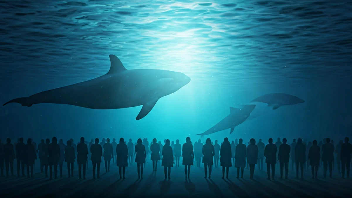 Imagen de un hidrófono submarino detectando sonidos de cetáceos en el Estrecho de Gibraltar.