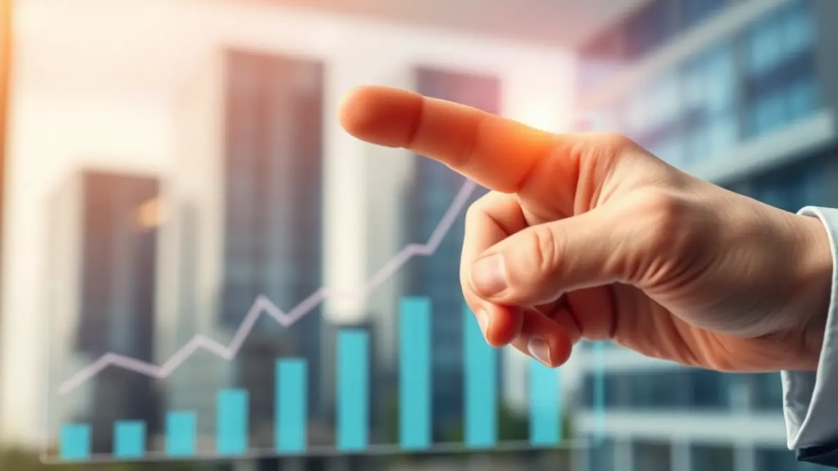 Generic image of a financial chart with an upward trend, representing business growth.