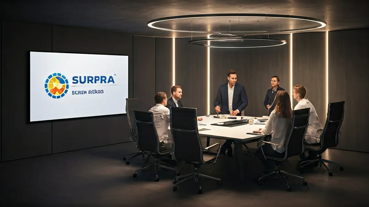 Imagen genérica de jóvenes profesionales debatiendo en un entorno corporativo.