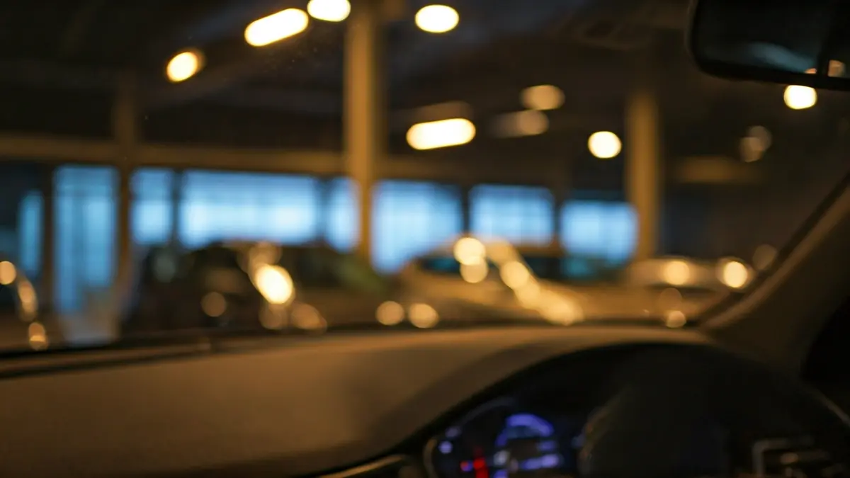 Imagen genérica del interior de un coche en un concesionario.