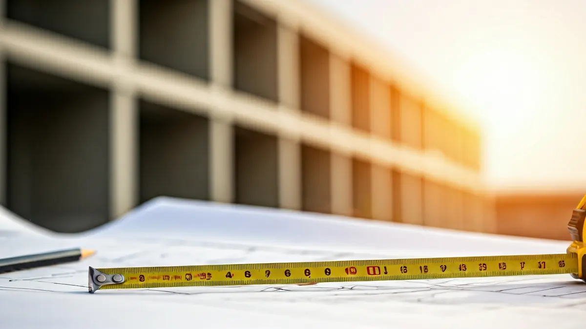 Generic image of a construction blueprint with measuring tools.