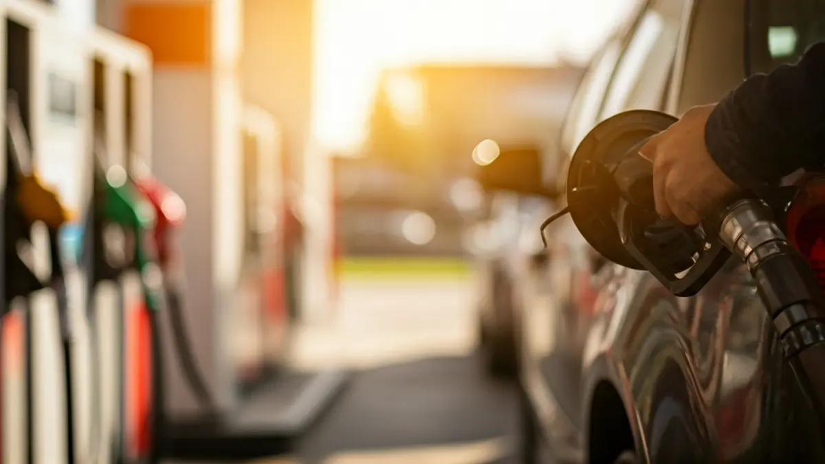 Generic image of a fuel pump nozzle at a gas station.