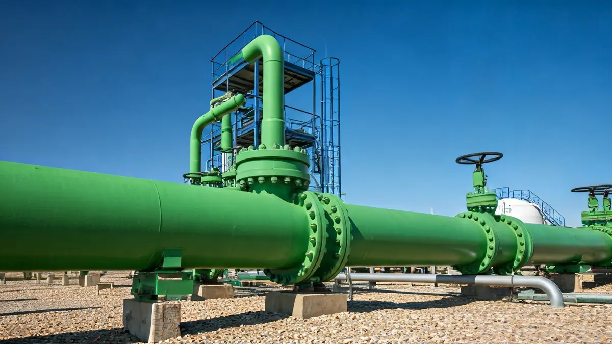 Imagen de una planta de producción de hidrógeno verde en Andalucía.