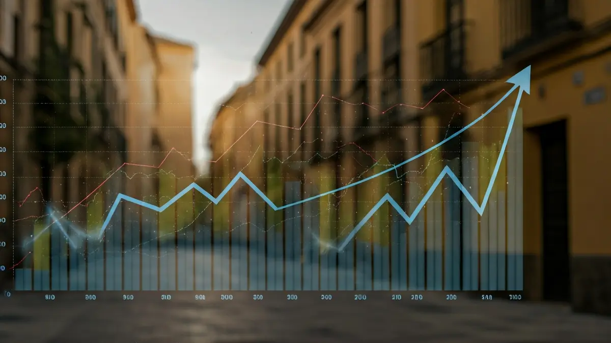 Generic image of economic charts showing growth and disparity.