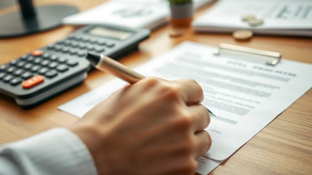 Imagen genérica de una persona rellenando un formulario, simbolizando trámites administrativos y cotizaciones.