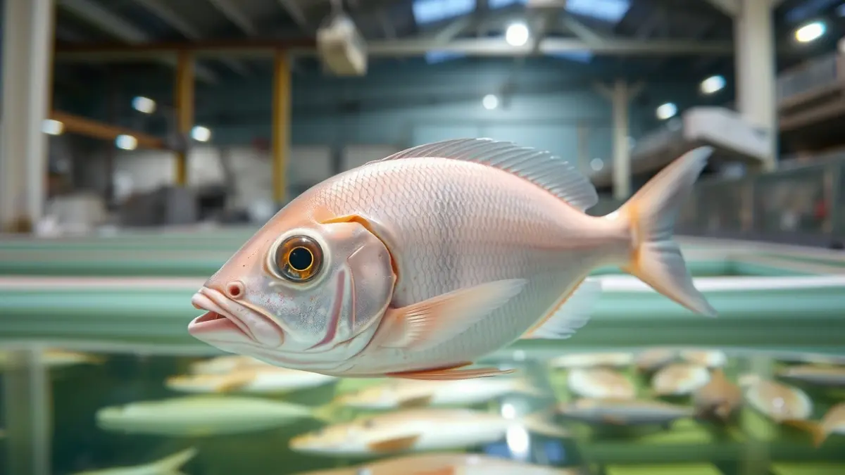 Imagen genérica de una instalación de acuicultura que se construirá en la antigua central nuclear de Lemoiz.