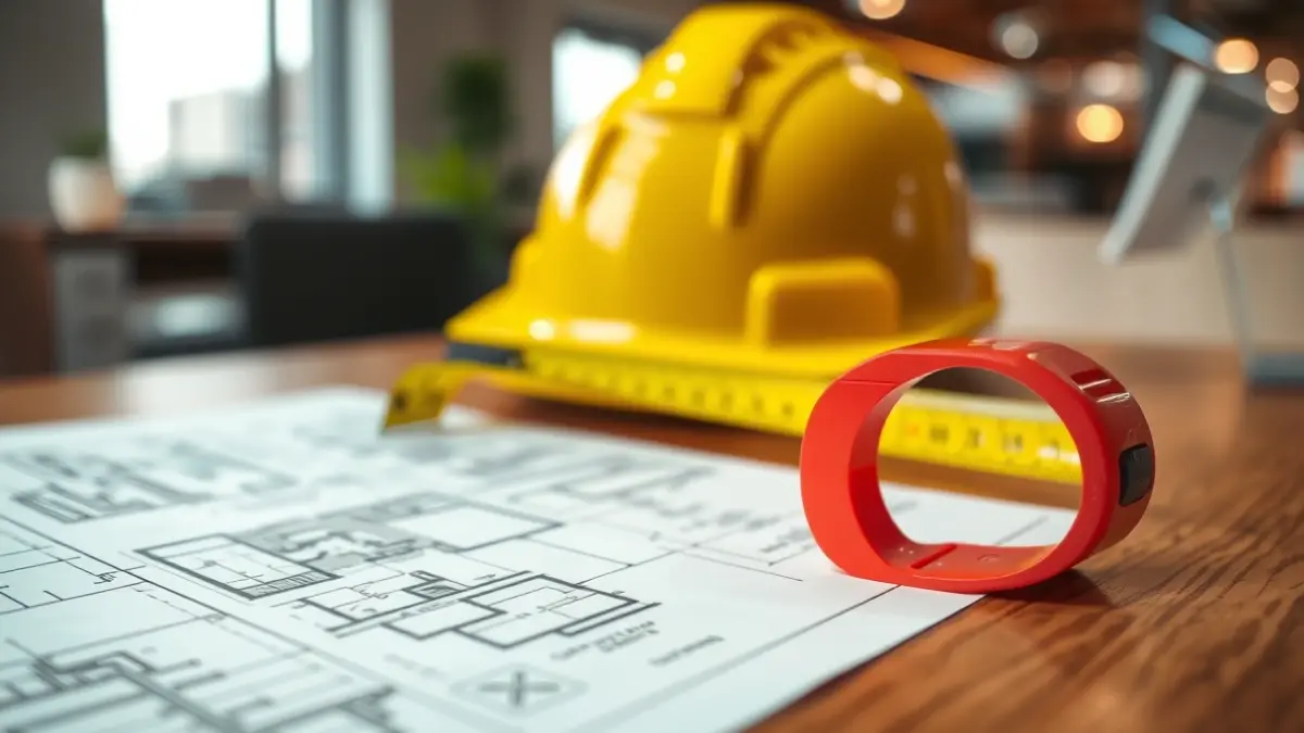 Imagen genérica de planos de construcción y herramientas, simbolizando el desarrollo urbanístico.