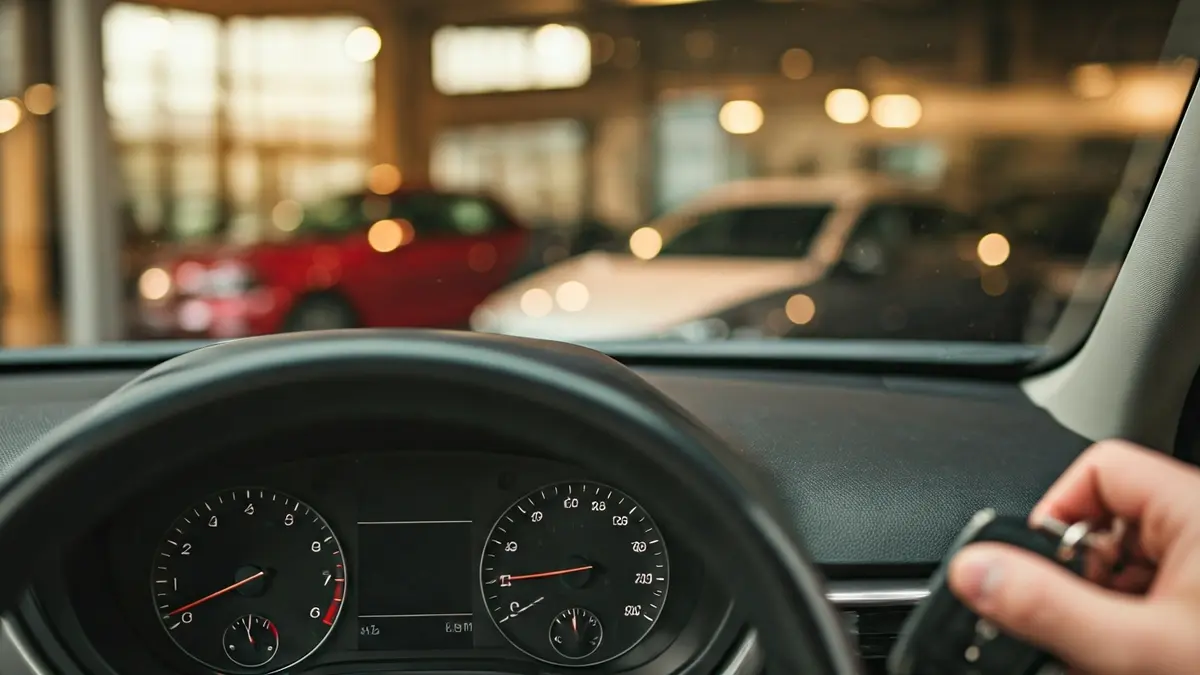 Generic image of a car's odometer and keys, symbolizing used vehicle sales.