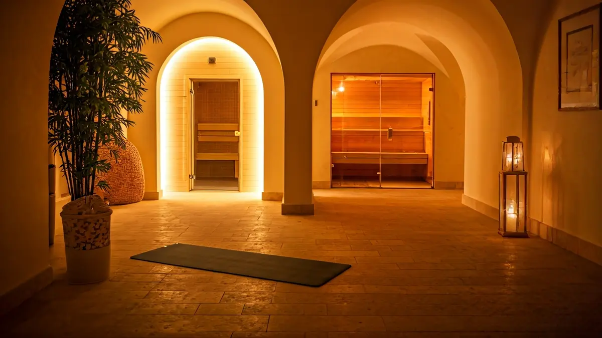 Imagen genérica de un espacio de bienestar con materiales naturales y tonos orgánicos.