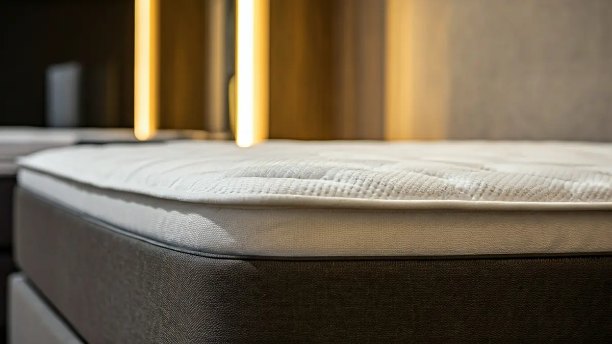 Imagen genérica de un colchón de lujo en un entorno de exposición.