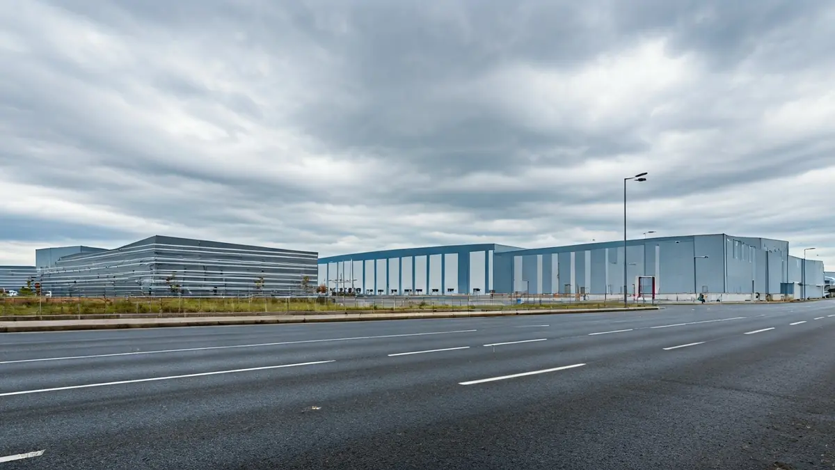 Imagen genérica de un polígono industrial vacío en Galicia.