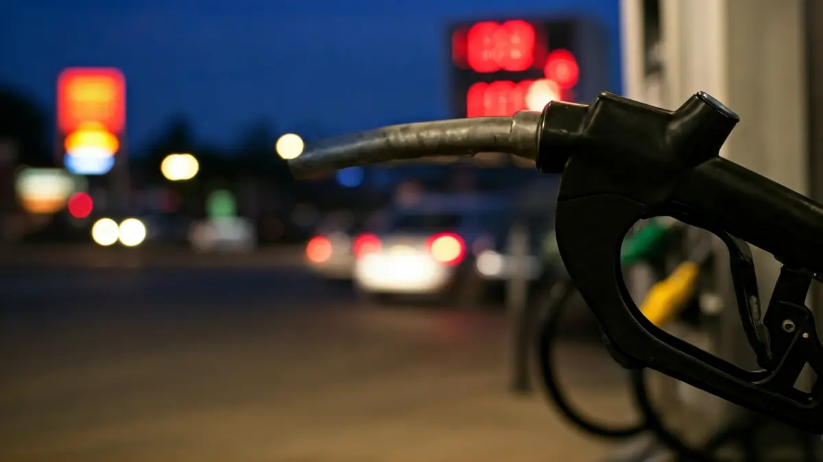 Imagen genérica de una manguera de combustible en una gasolinera, simbolizando el aumento de los precios.