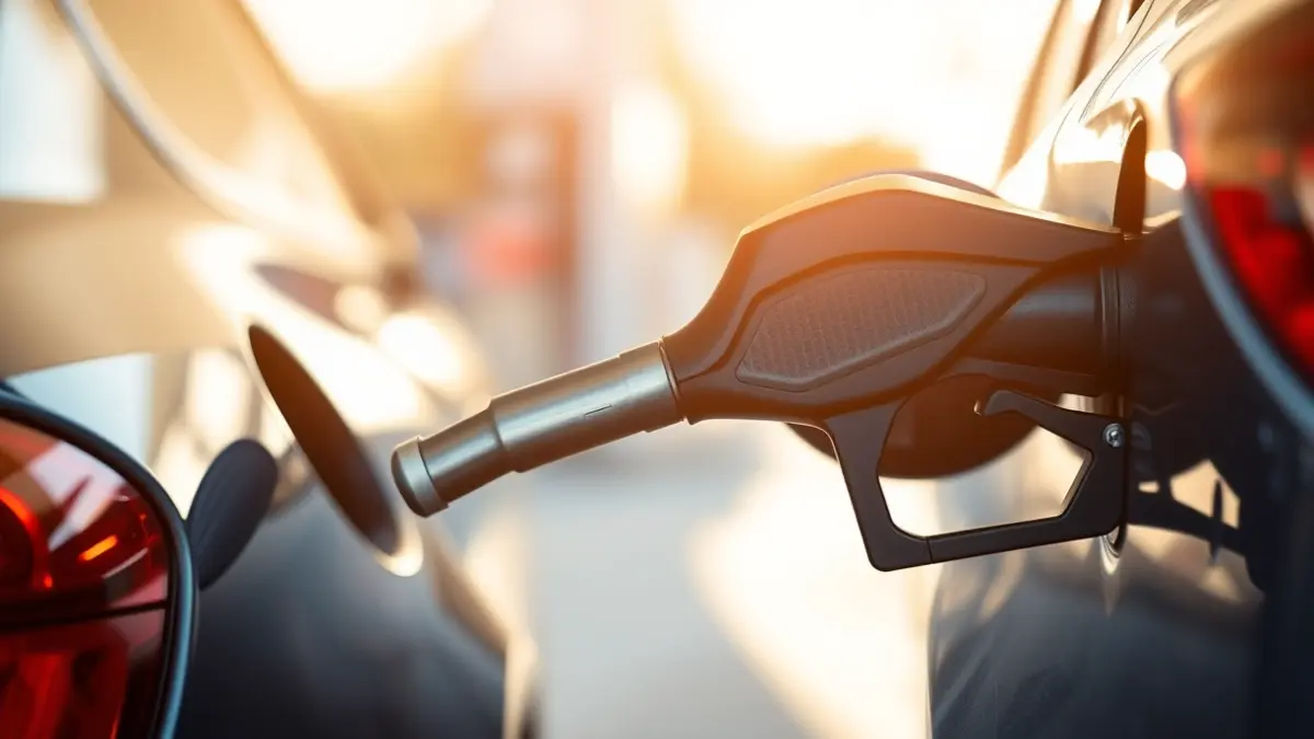Generic image of a fuel pump nozzle refueling a vehicle.