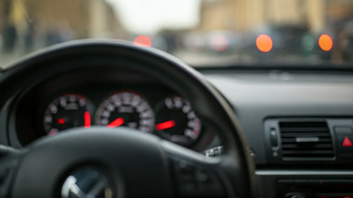 Imaxe xenérica do interior dun coche, centrándose no cadro de mandos.