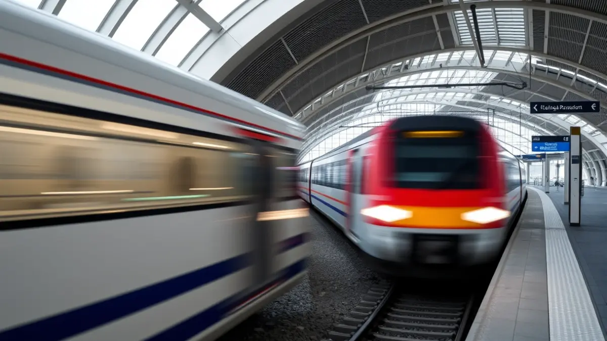 Imagen genérica de una estación de tren moderna en Galicia.