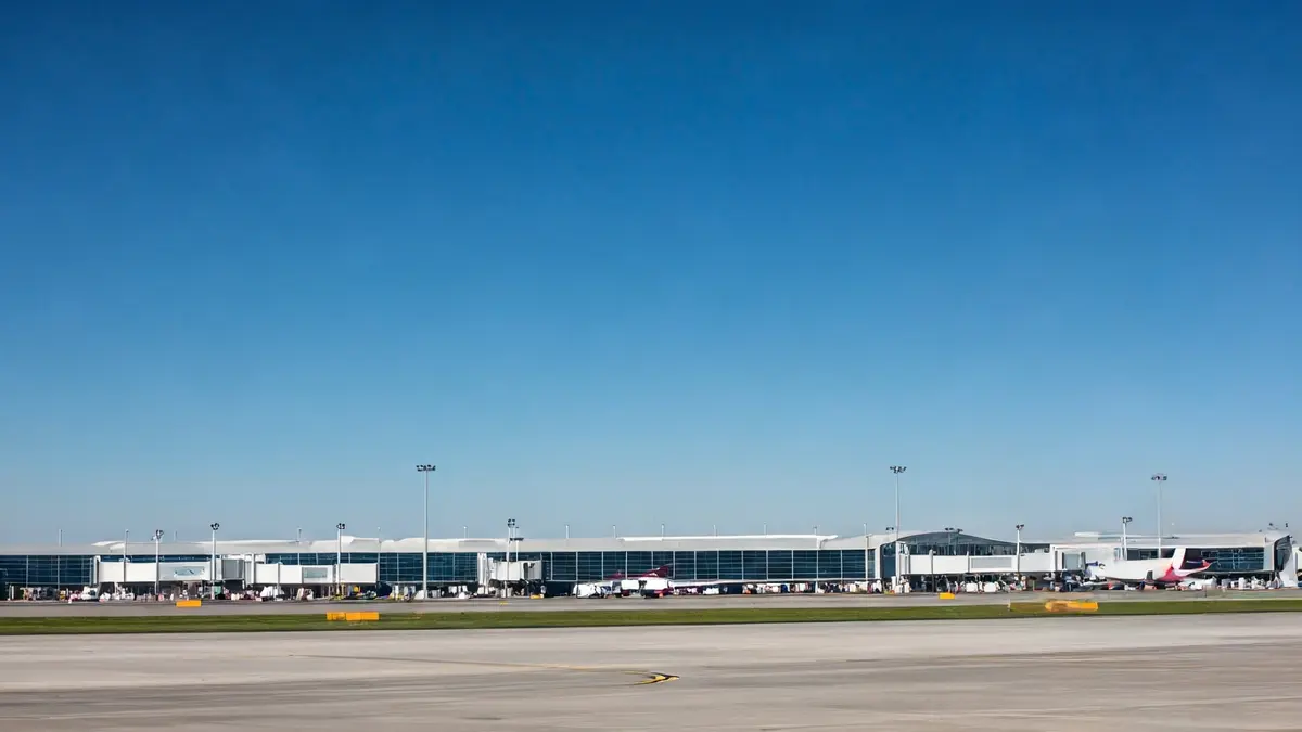 Imagen genérica de un avión en un aeropuerto, simbolizando la expansión de rutas aéreas.
