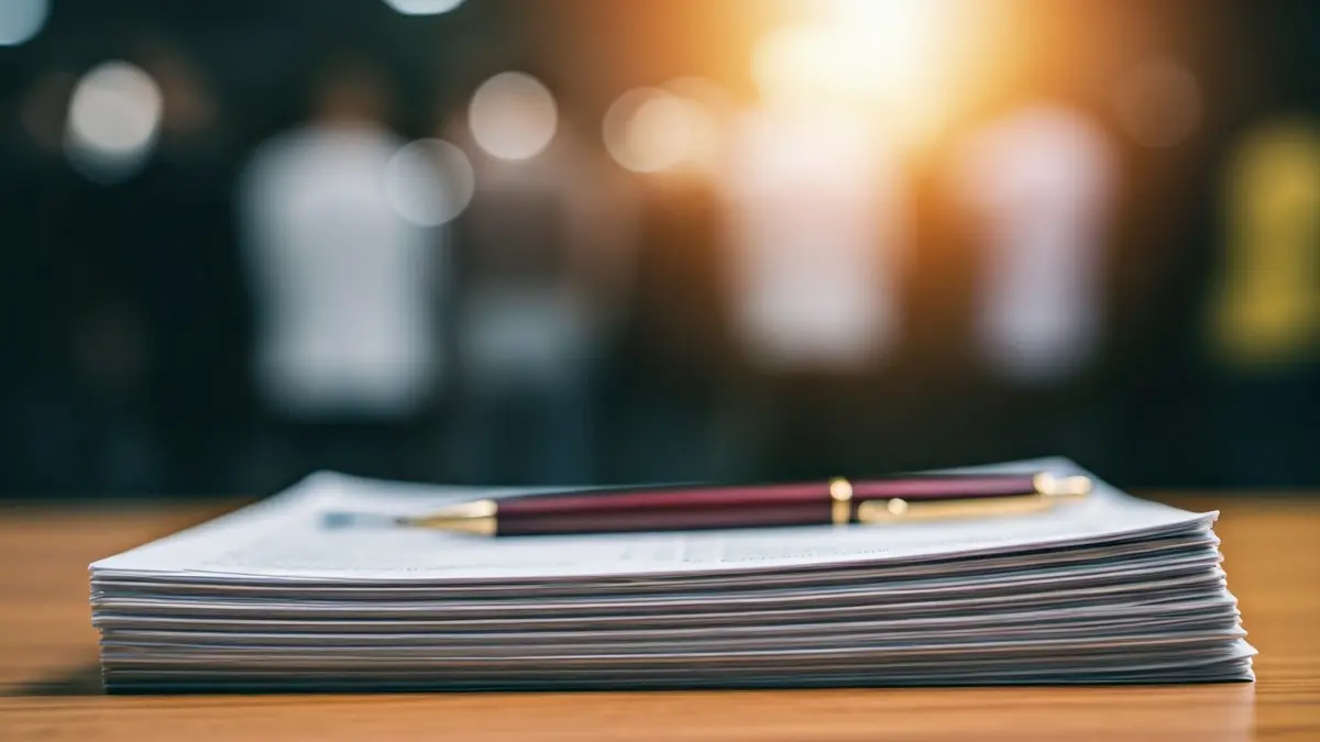 Imagen genérica de documentos de empleo o currículums sobre una mesa, simbolizando la búsqueda de trabajo y la precariedad laboral.