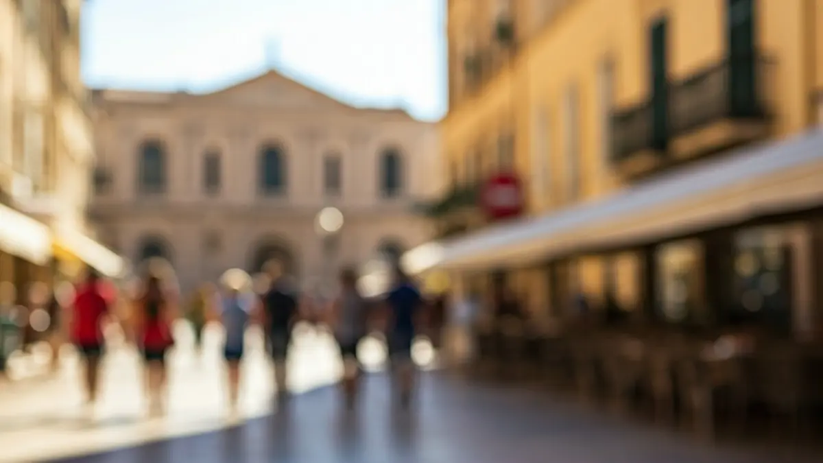Generic image of a Mediterranean city with high tourist occupancy during a holiday period.