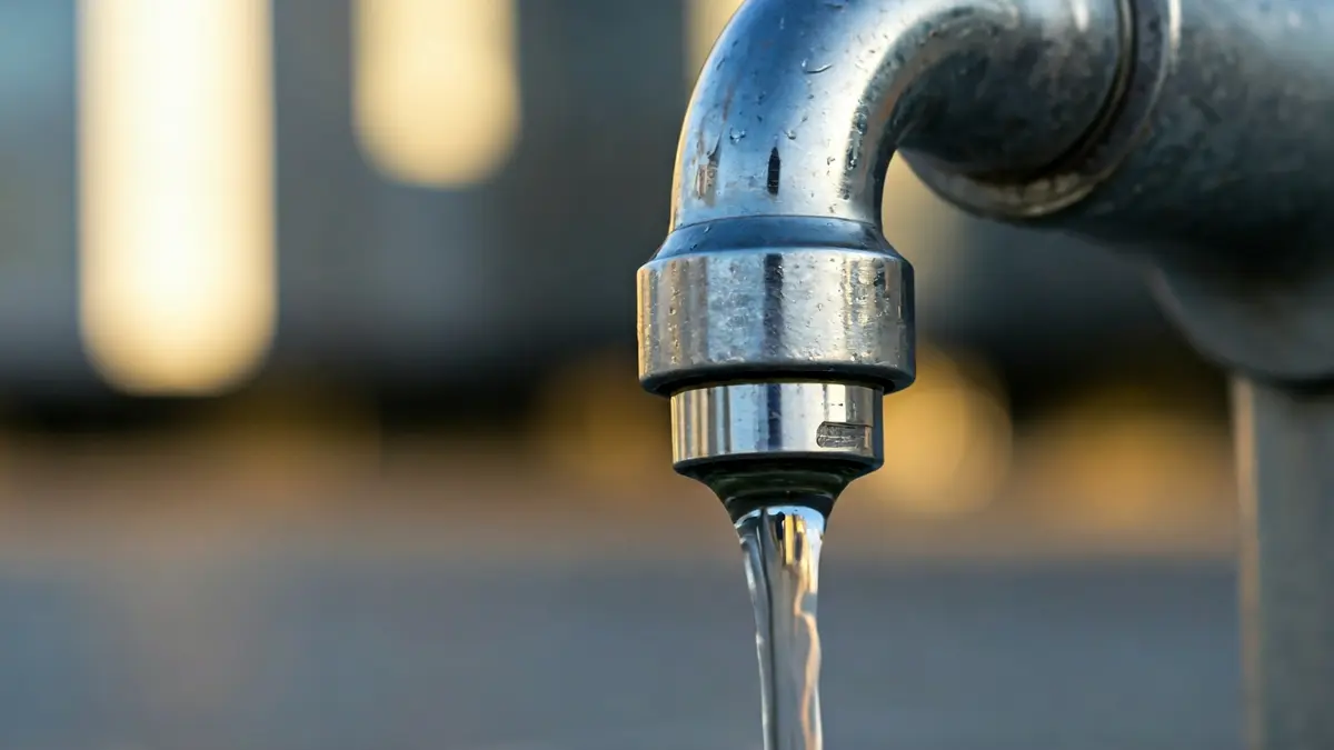 Imagen genérica de un grifo con agua corriente, simbolizando el suministro de agua.