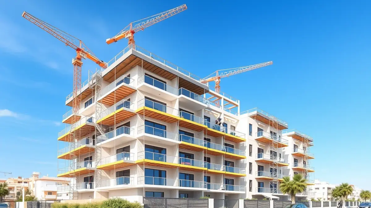 Generic image of a residential building under construction.
