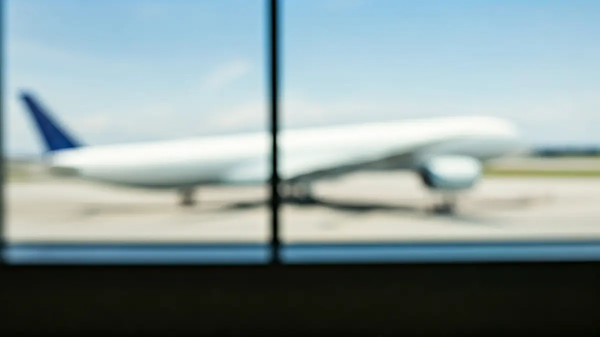 Imagen genérica de una terminal de aeropuerto moderna con luz natural.