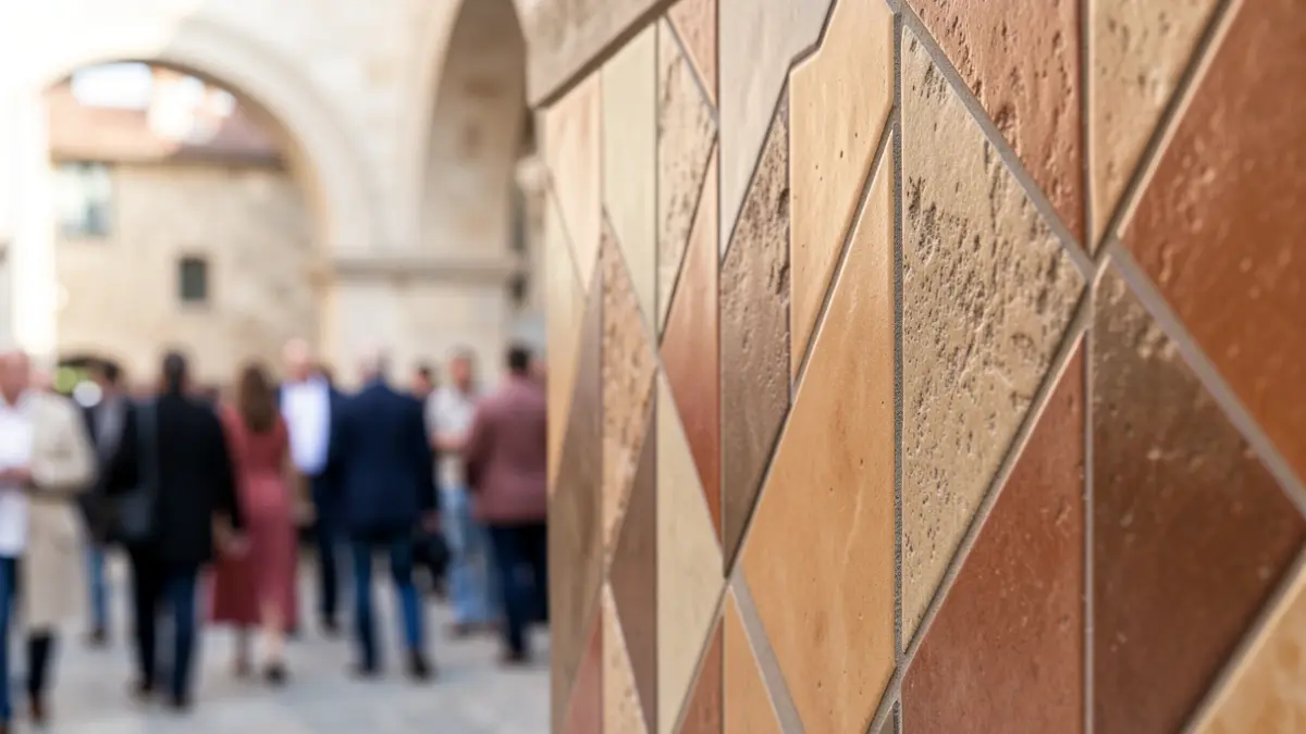 Generic image of ceramic tiles with earthy textures and tones.