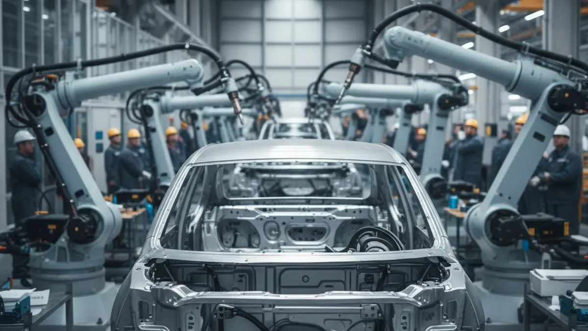 Imagen genérica de una planta de montaje de automóviles.