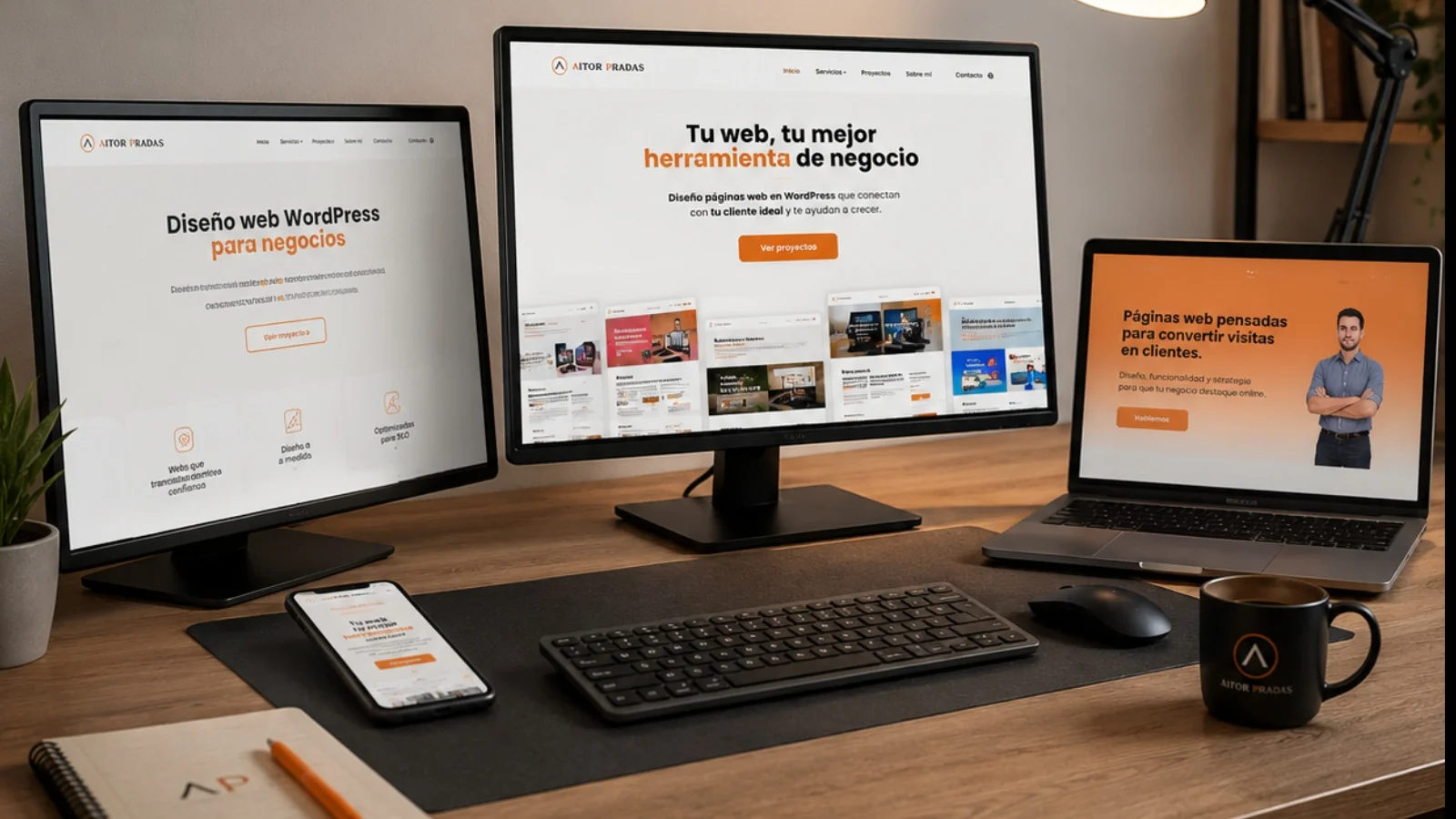Aitor Pradas refuerza sus servicios Wordpress para ayudar a pequeñas empresas a delegar la gestión de su web