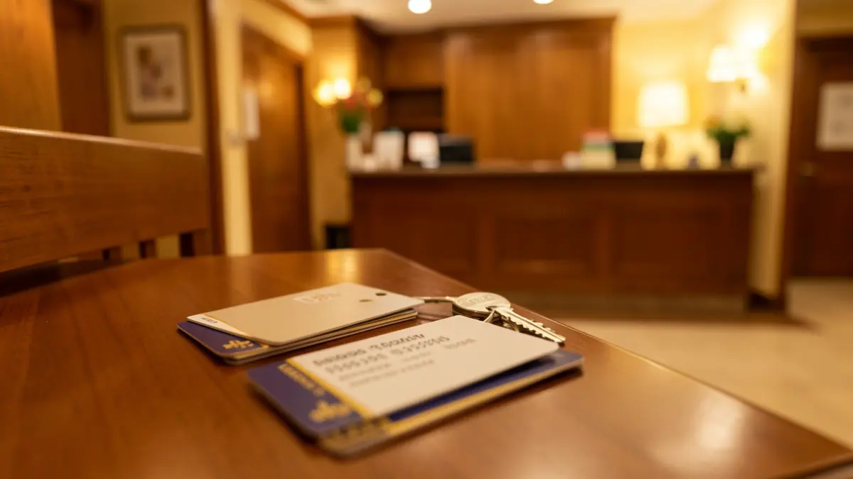 Imagen genérica del entorno de una recepción de hotel.