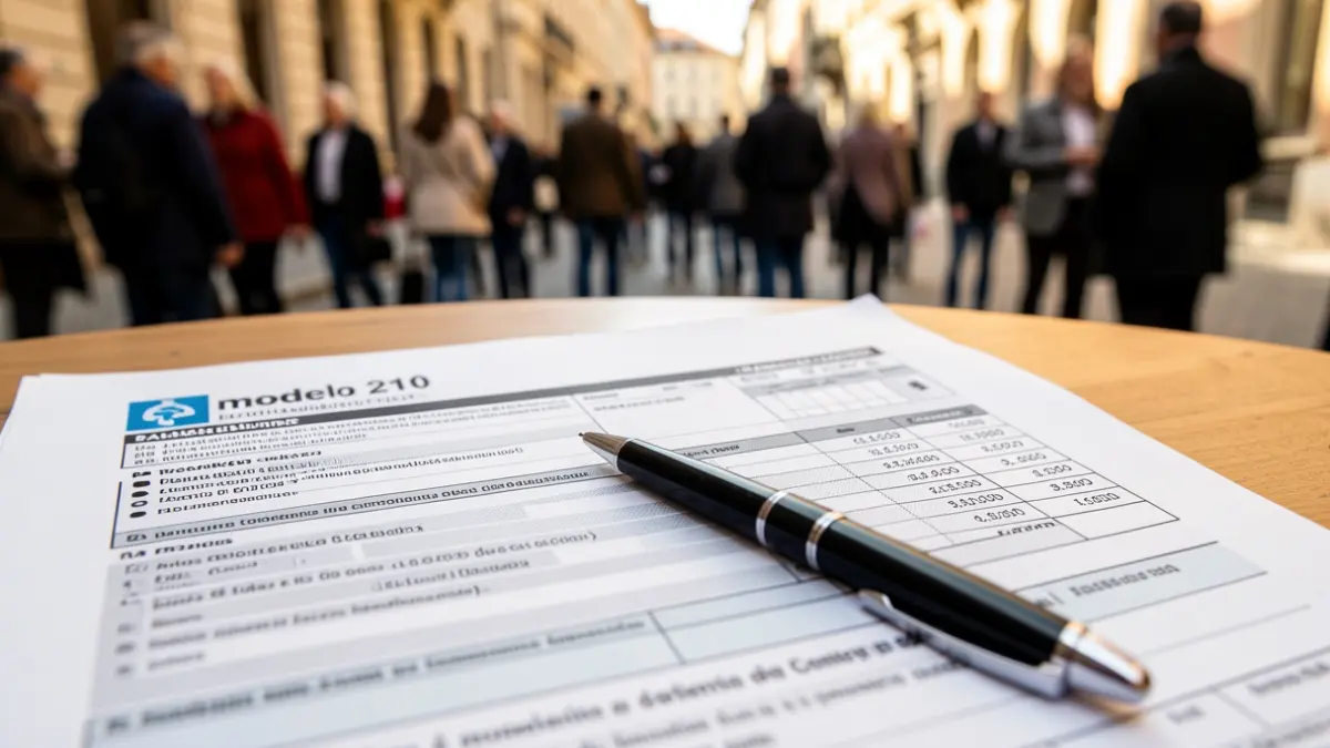 Imagen genérica de un documento fiscal y un bolígrafo.