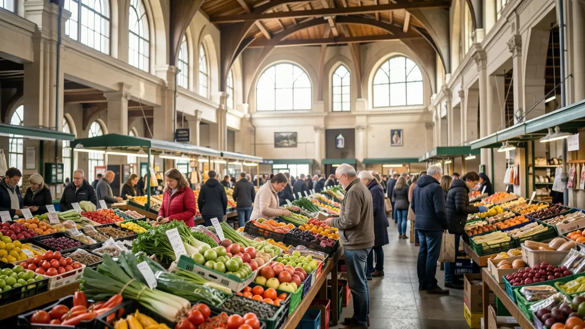 Generic image of a market interior.