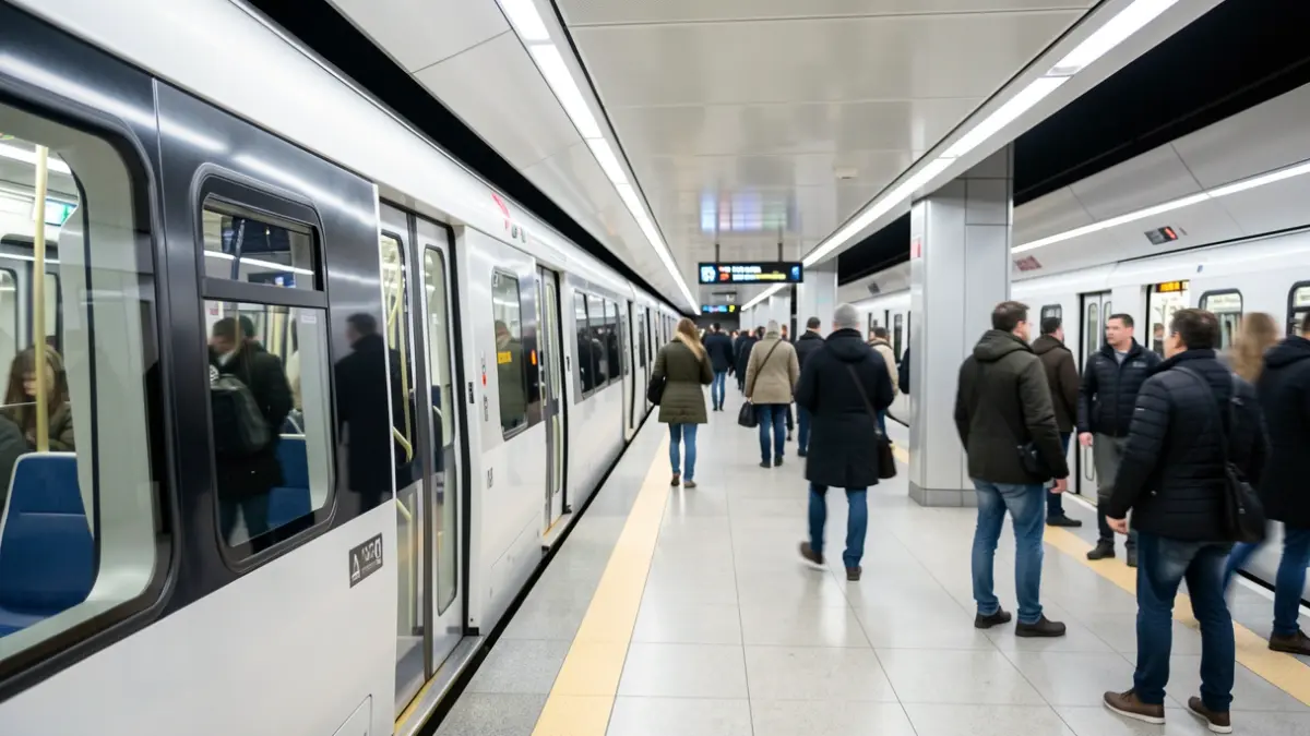 Imagen genérica de las obras de renovación del metro.