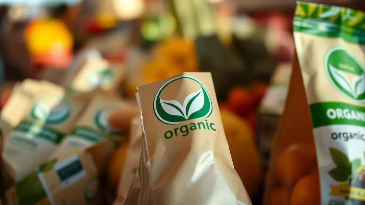 Imagen genérica de un producto con el sello ecológico de la eurohoja