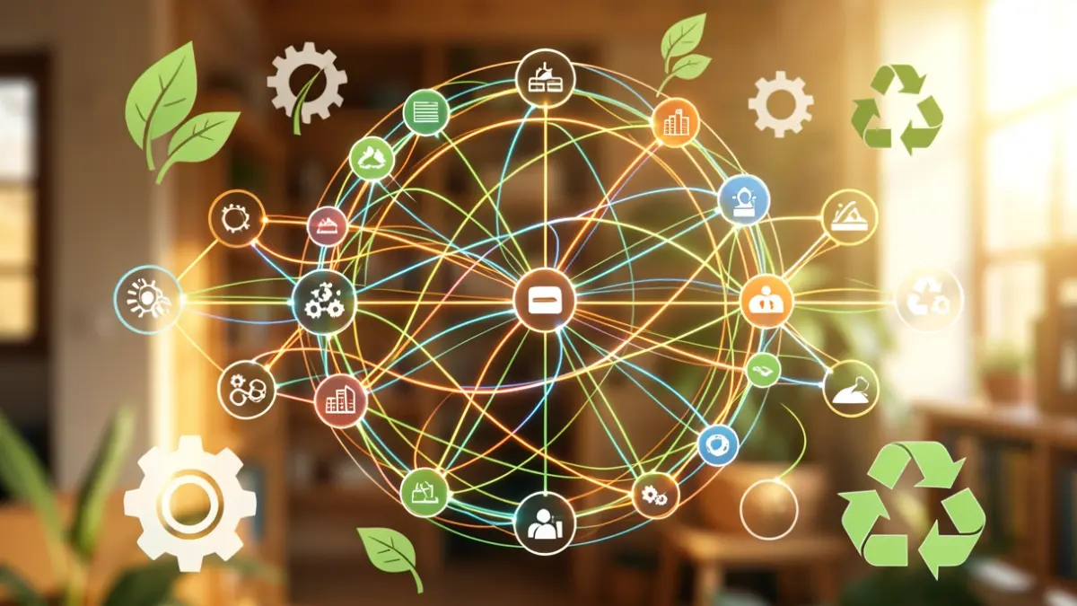 Generic image of data and circular economy.
