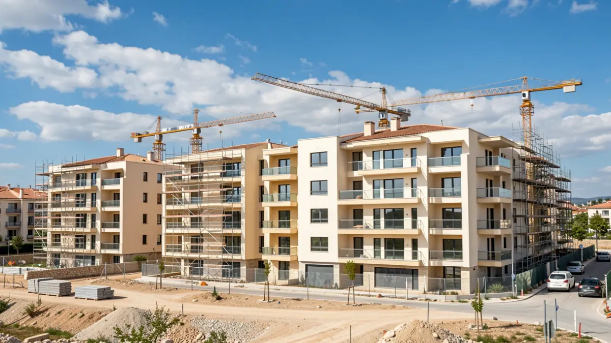 Generic image of housing construction.