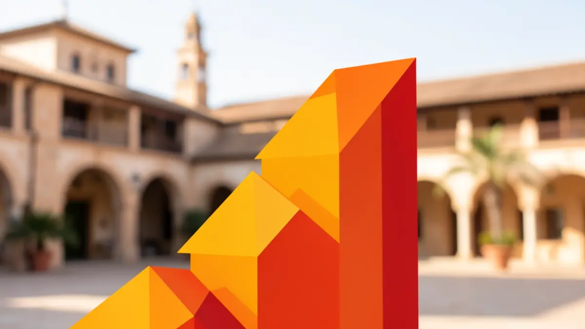Generic image of innovation and entrepreneurship in Andalusia with geometric shapes and subtle architecture.