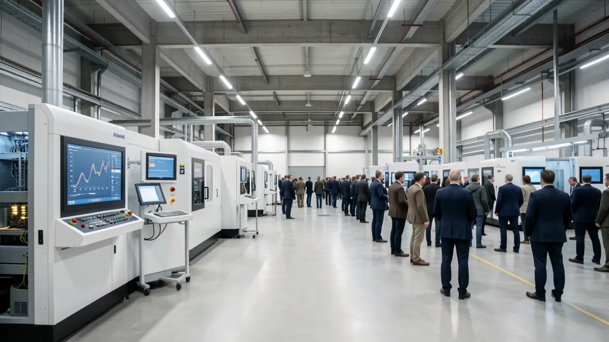 Imagen genérica de un interior de una planta industrial tecnológica.