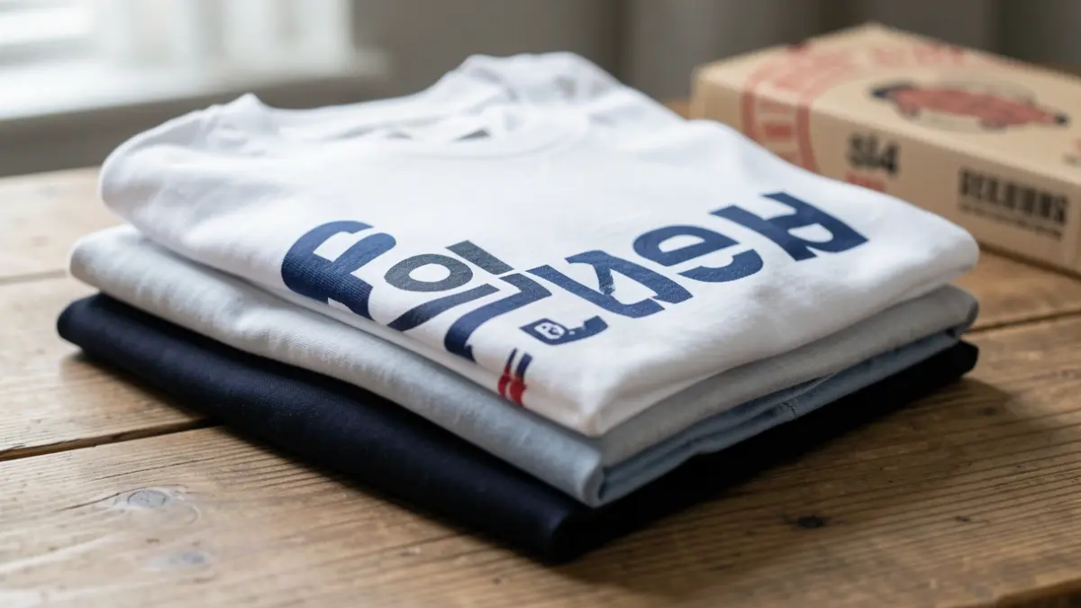 Image of clothing with counterfeit logos seized by the Tax Agency.