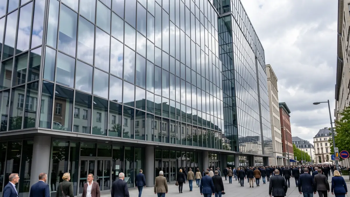 Imagen genérica de un edificio de oficinas moderno.