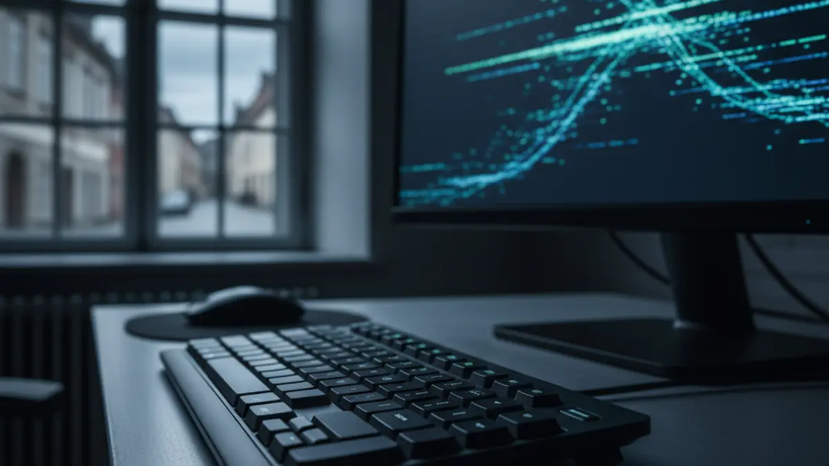Imagen genérica de un teclado de ordenador con código en la pantalla, simbolizando un ciberataque.