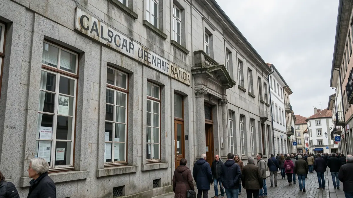 Imagen genérica de un edificio de periódico histórico en Galicia.