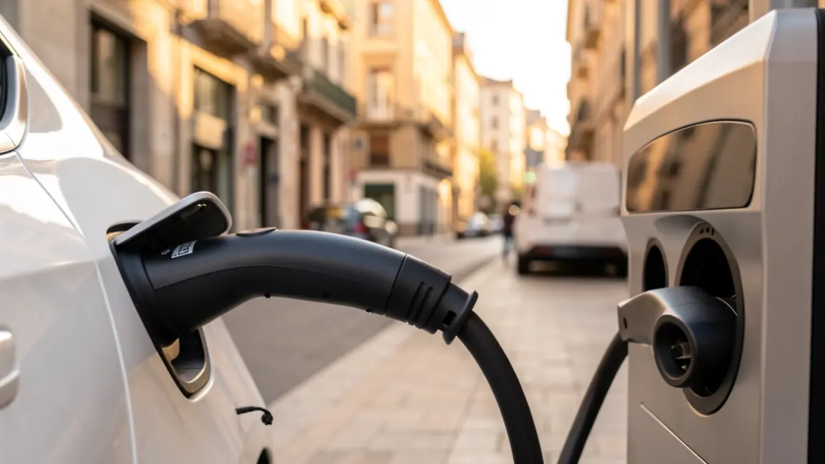 Generic image of an electric vehicle charging point.